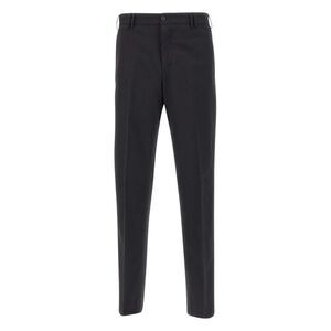 PT01 Men's Tailored Wool Dress Pants Men BLACK